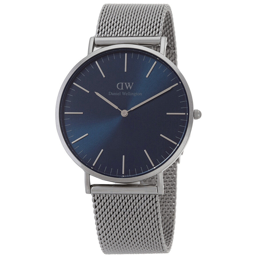 Daniel Wellington Classic Mesh Arctic Quartz Blue Dial Men's Watch DW00100628