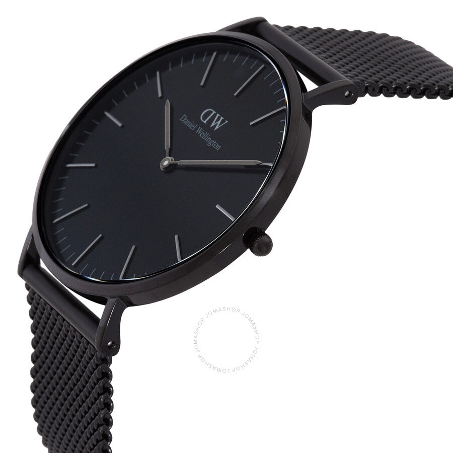 Daniel Wellington Classic Mesh Onyx Quartz Black Dial Men's Watch DW00100632