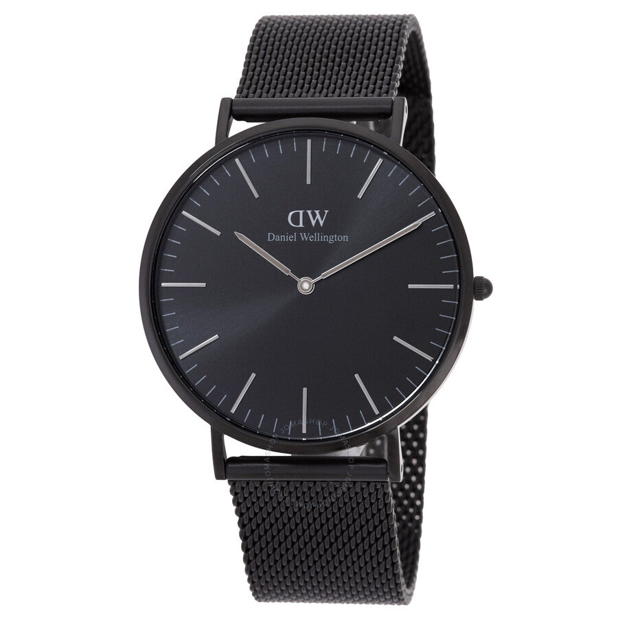 Daniel Wellington Classic Mesh Onyx Quartz Black Dial Men's Watch DW00100632