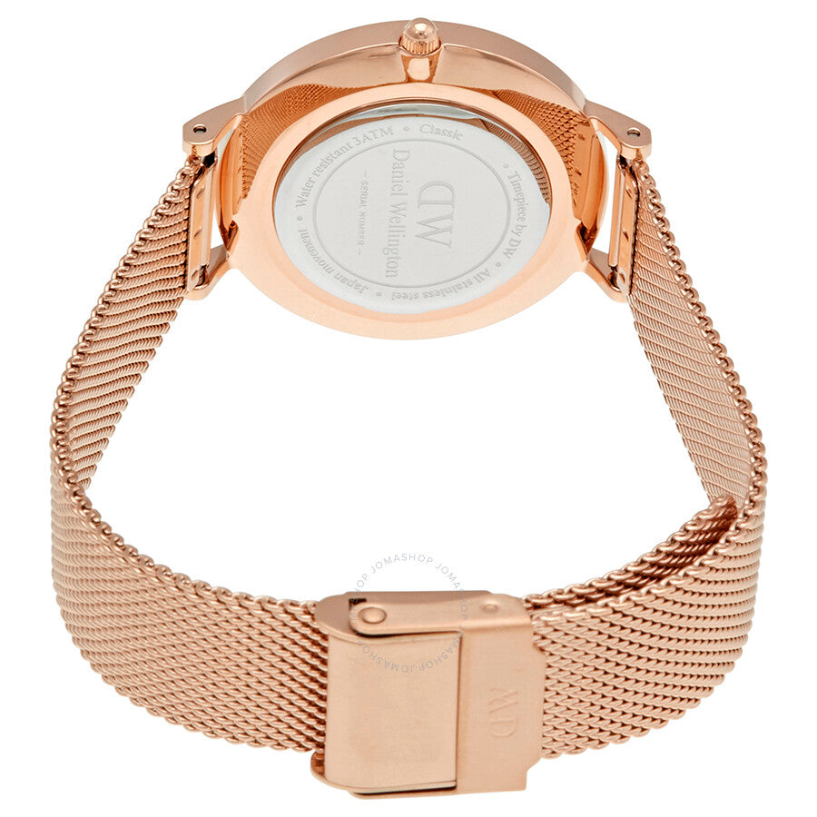 Daniel Wellington Classic Petite Melrose Black Dial Ladies Watch DW00100161