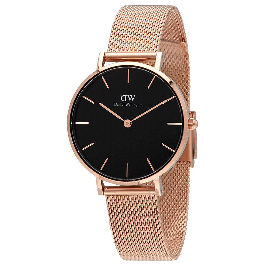 Daniel Wellington Classic Petite Melrose Black Dial Ladies Watch DW00100161