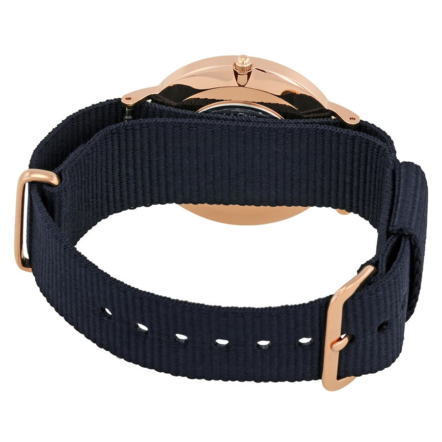 Daniel Wellington Cornwall 36mm Black Dial Black Nato Strap Gold Watch - DW00100150