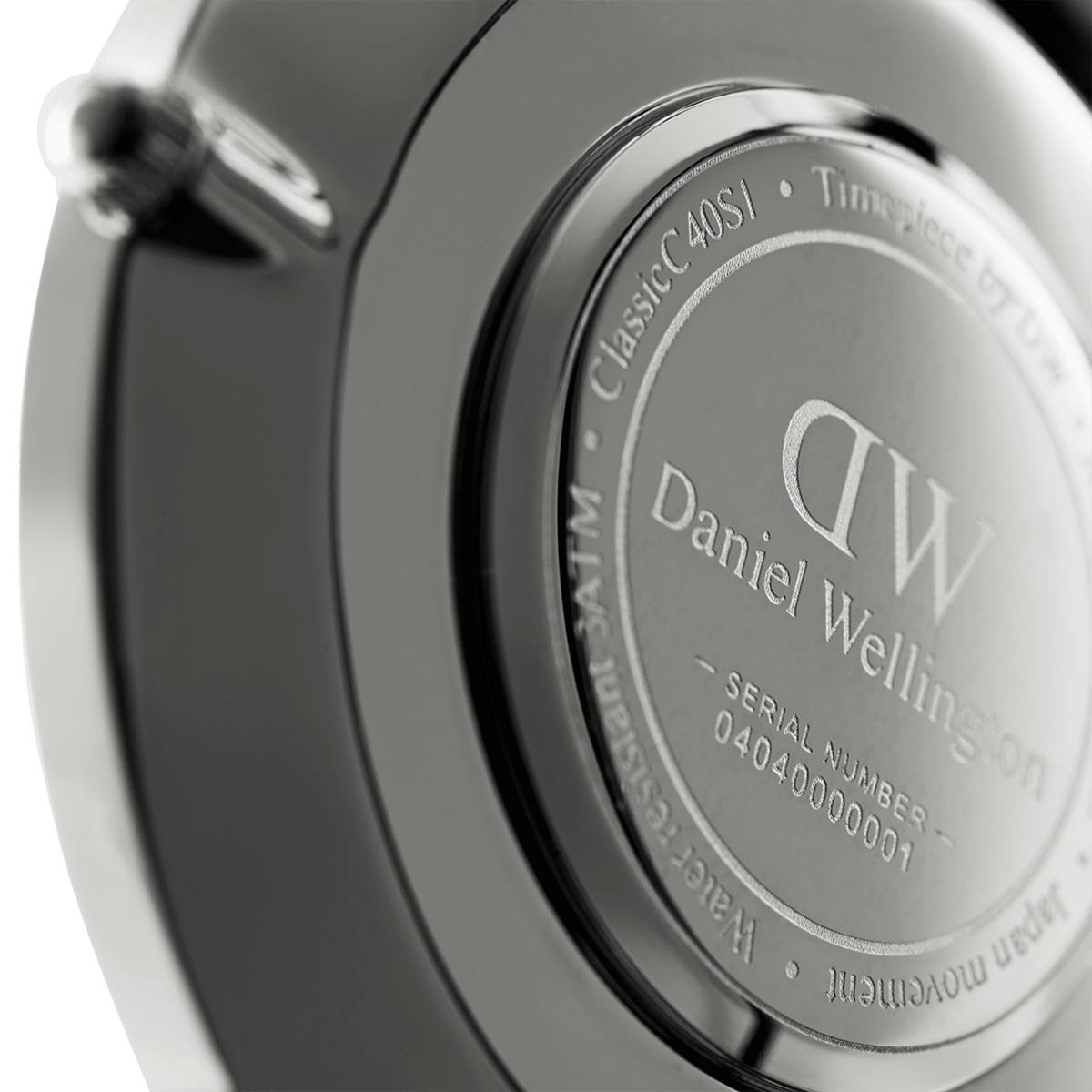 Daniel Wellington Fabric-Band Black-Dial Round Analog Unisex Watch - DW00100270