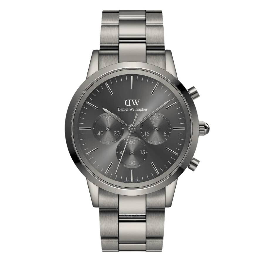 Daniel Wellington Iconic Chronograph Link Graphite Quartz Watch DW00100643