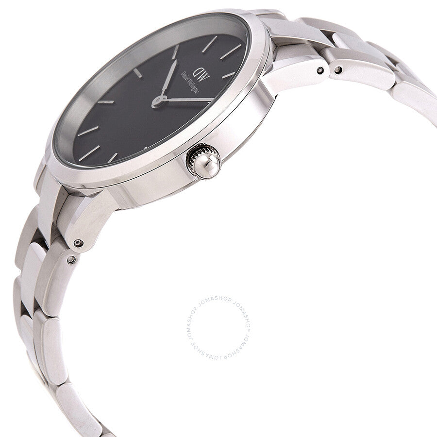 Daniel Wellington Iconic Link Quartz Black Dial Unisex Watch DW00100204