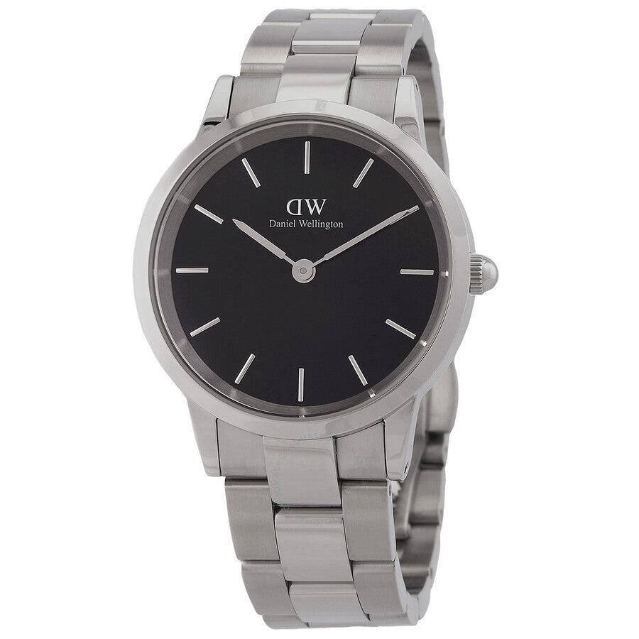 Daniel Wellington Iconic Link Quartz Black Dial Unisex Watch DW00100204