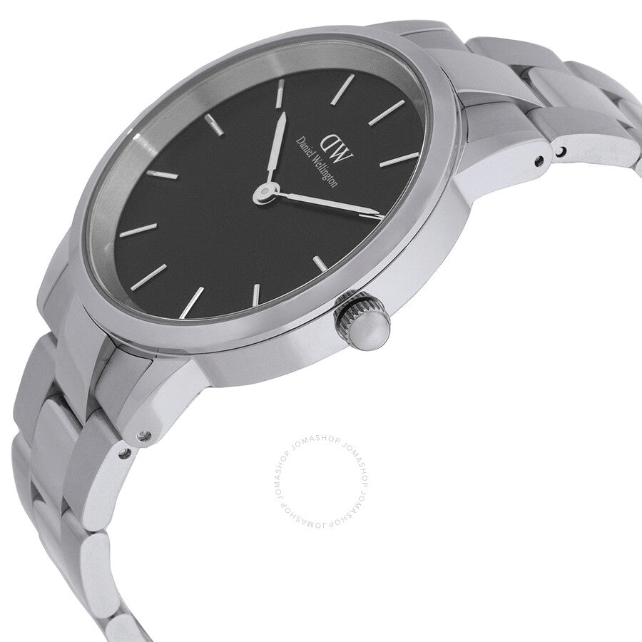 Daniel Wellington Iconic Link Quartz Black Dial Unisex Watch DW00100342