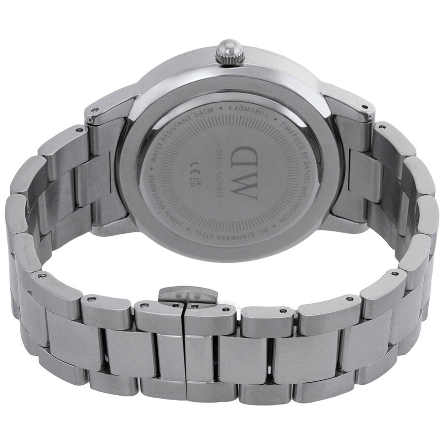 Daniel Wellington Iconic Link Quartz Black Dial Unisex Watch DW00100342