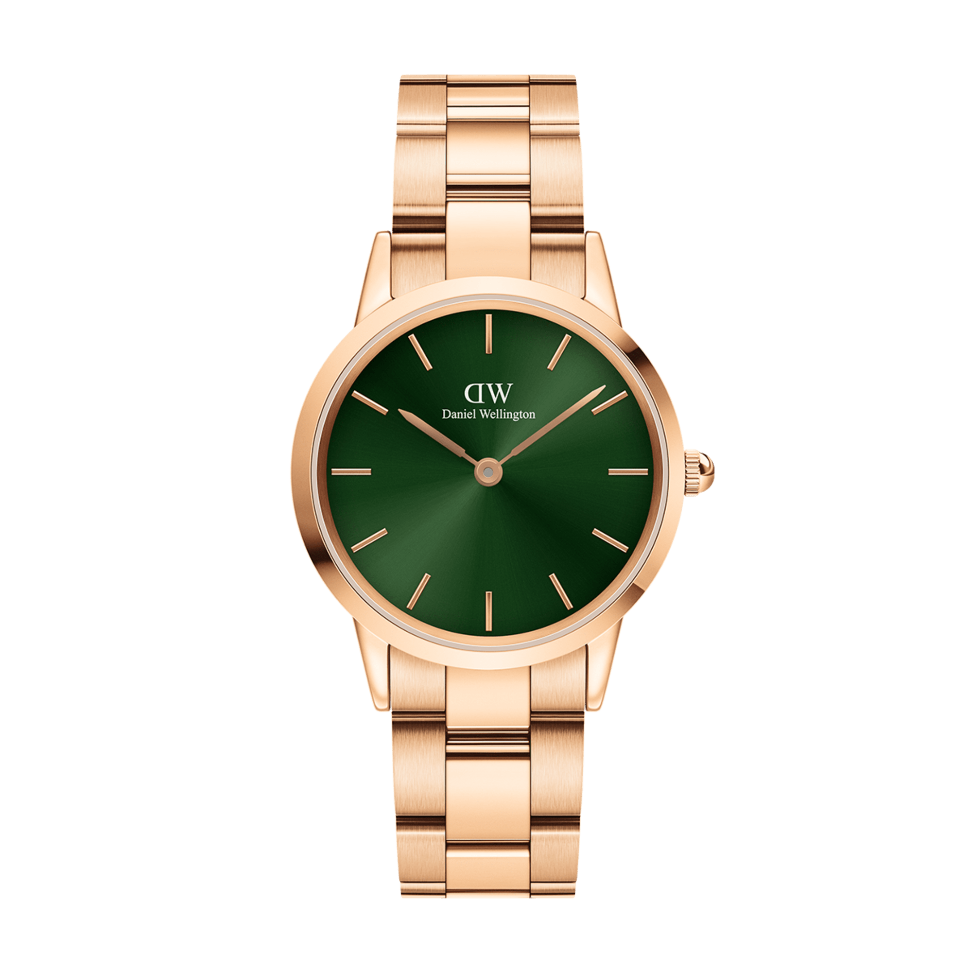 Daniel Wellington Iconic Link Emerald Quartz Green Dial Ladies Watch - DW00100421