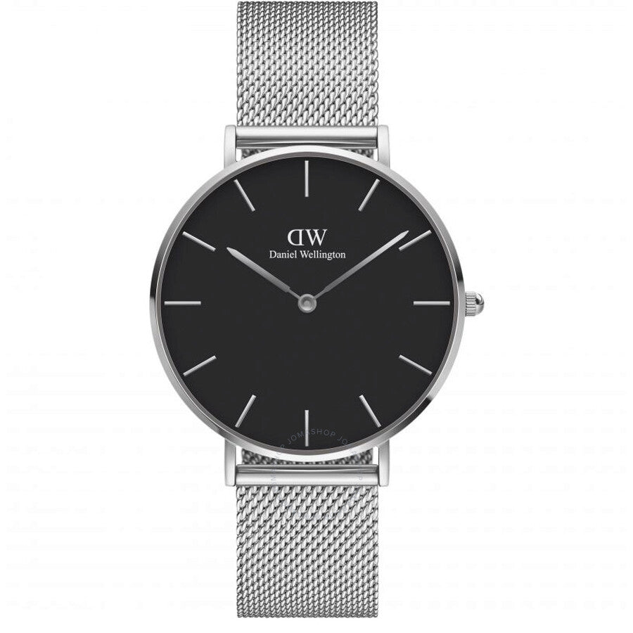 Daniel Wellington Petite 36 Sterling Quartz Black Dial Unisex Watch DW00100304
