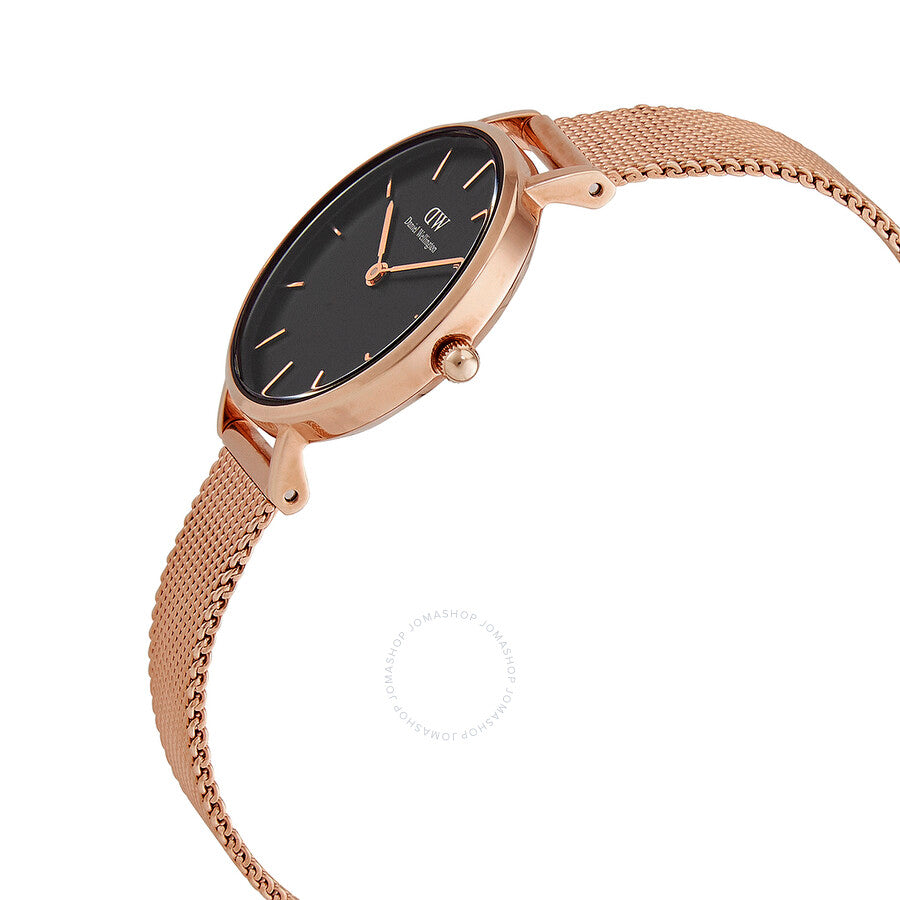 Daniel Wellington Petite Melrose Quartz Black Dial Ladies Watch DW00100217