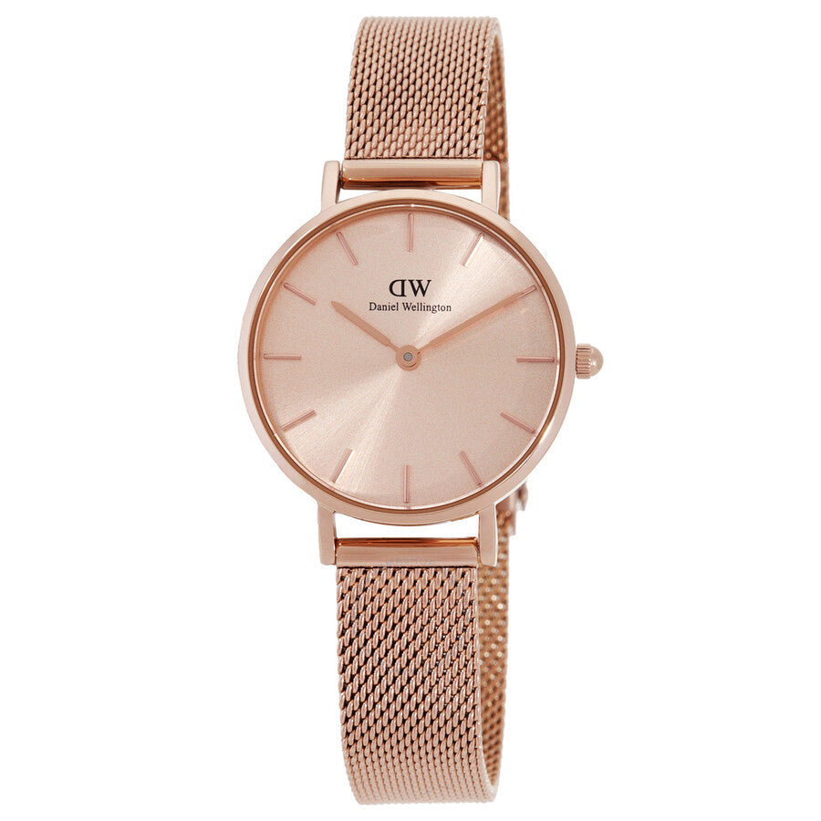 Daniel Wellington Petite Unitone Quartz Rose Gold Dial Ladies Watch DW00100470