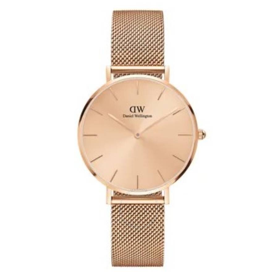 Daniel Wellington Petite Unitone Quartz Rose Gold Dial Ladies Watch DW00100471