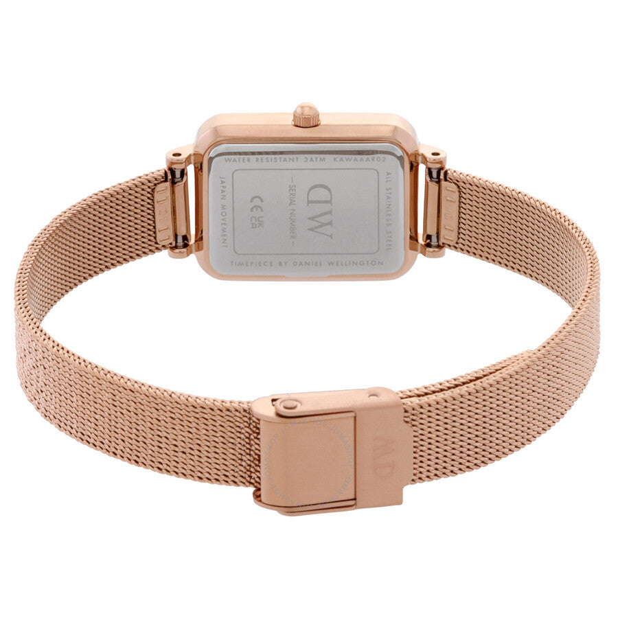 Daniel Wellington Quadro Quartz Eggshell White Dial Ladies Watch DW00100431