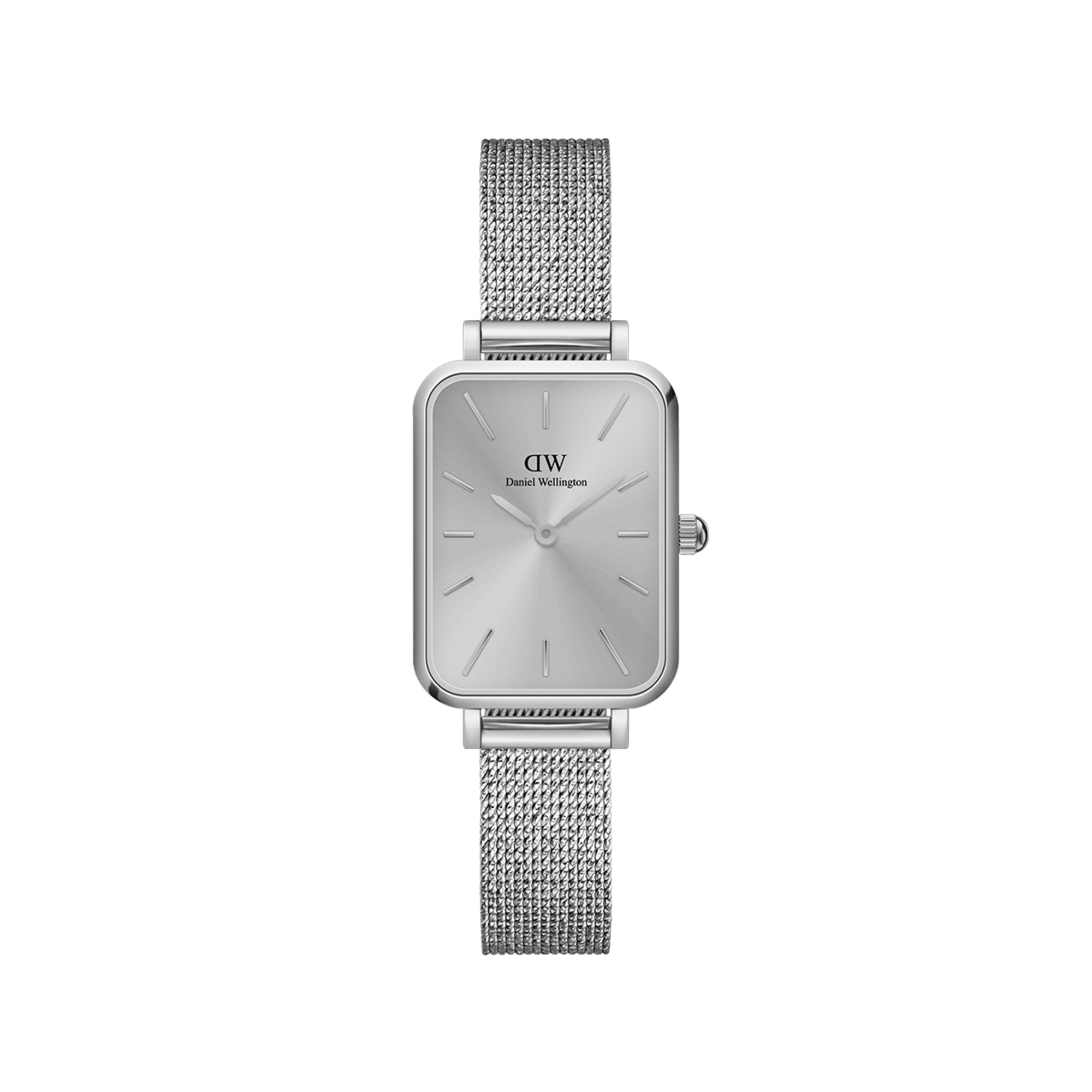 Daniel Wellington Quadro Silver Rectangle Dial Analog Women Watch - DW00100486