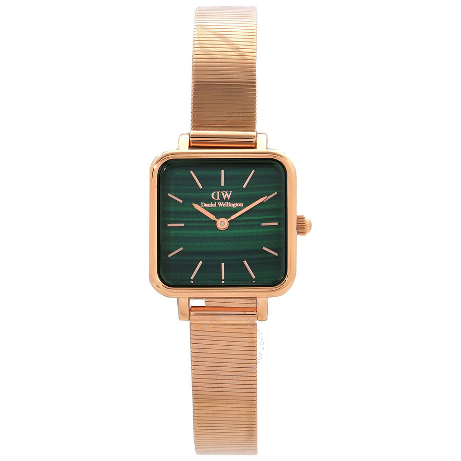 Daniel Wellington Quadro Studio Quartz Green Dial Ladies Watch DW00100520