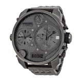 Diesel Badass Oversized Gray Dial Gunmetal PVD Men's Watch #DZ7247 - Watches of New Zealand