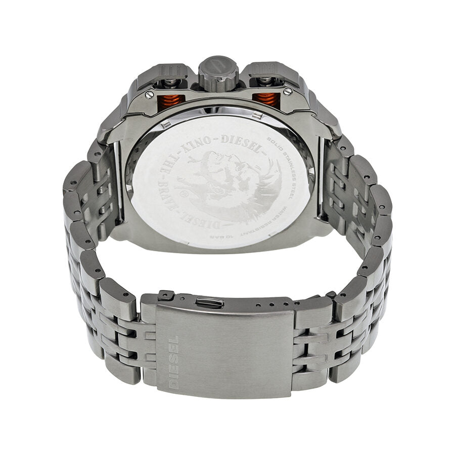 Diesel BAMF Chronograph Grey Dial Grey Ion-plated Men's Watch DZ7344