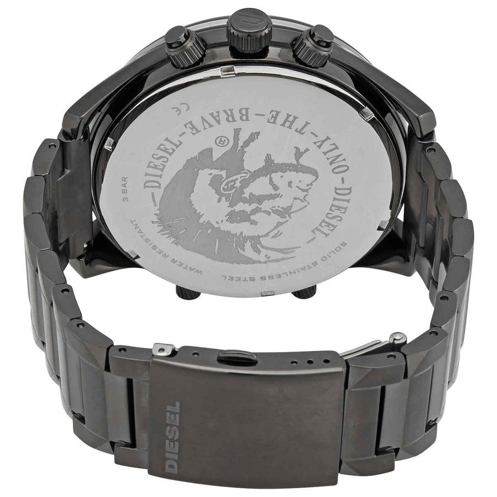 Diesel Boltdown DZ7426 engraved case back with Diesel logo and model details