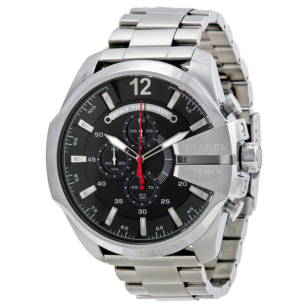 Diesel Chief Chronograph Black Dial Stainless Steel Men's Watch #DZ4308 - Watches of New Zealand