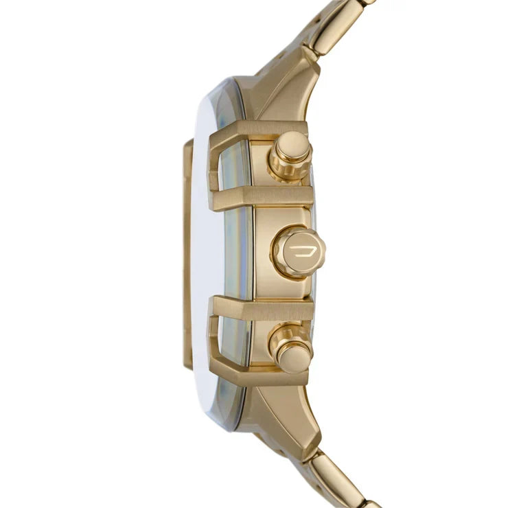 Diesel Griffed Chronograph 48mm Gold Dial Men's Watch DZ4595