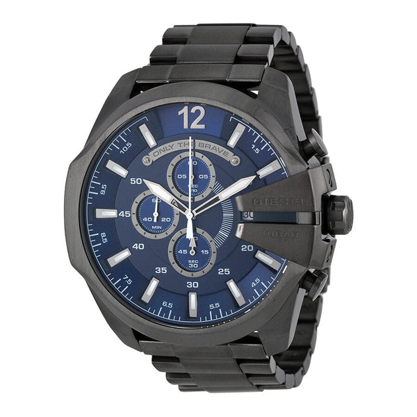 Diesel  Mega Chief Chronograph Blue Dial Men's Watch #DZ4329 - Watches of New Zealand