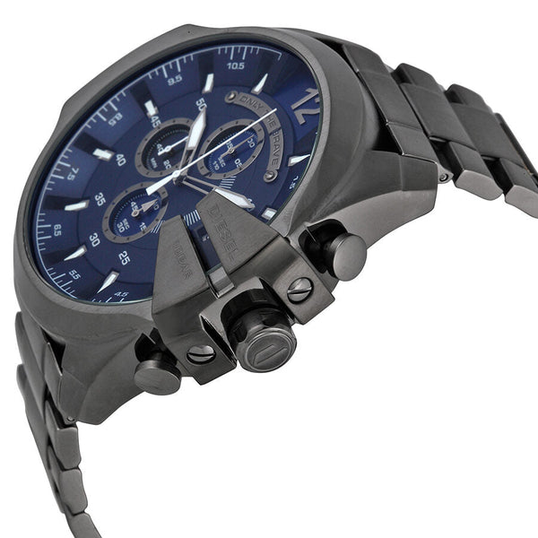 Diesel  Mega Chief Chronograph Blue Dial Men's Watch #DZ4329 - Watches of New Zealand #2
