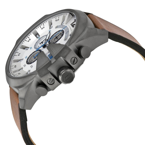 Diesel Mega Chief Chronograph White Dial Men's Watch #DZ4280 - Watches of New Zealand #2