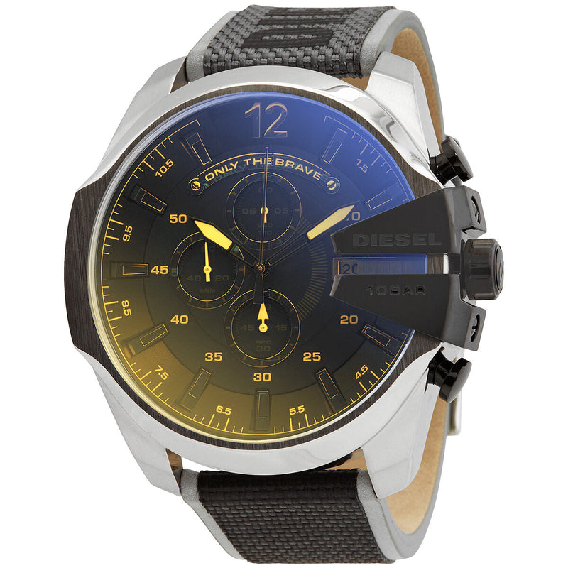 Diesel Mega Chief Quartz Black Iridescent  Dial Men's Watch #DZ4523 - Watches of New Zealand
