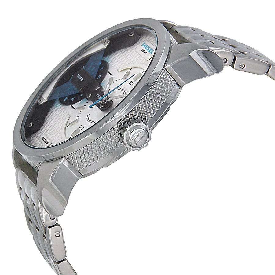 Diesel Mini Daddy White Dial Stainless Steel Men's Watch DZ7305