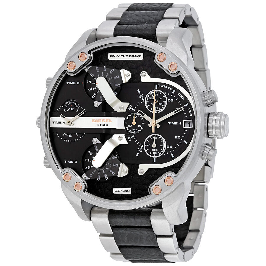 Diesel Mr. Daddy 2.0 Black Dial Men's Watch #DZ7349 - The Watches Men & CO