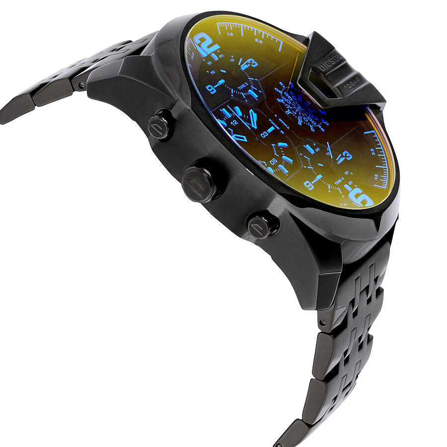 Diesel Uber Chief Black Dial Men's Dual Time Watch DZ7373