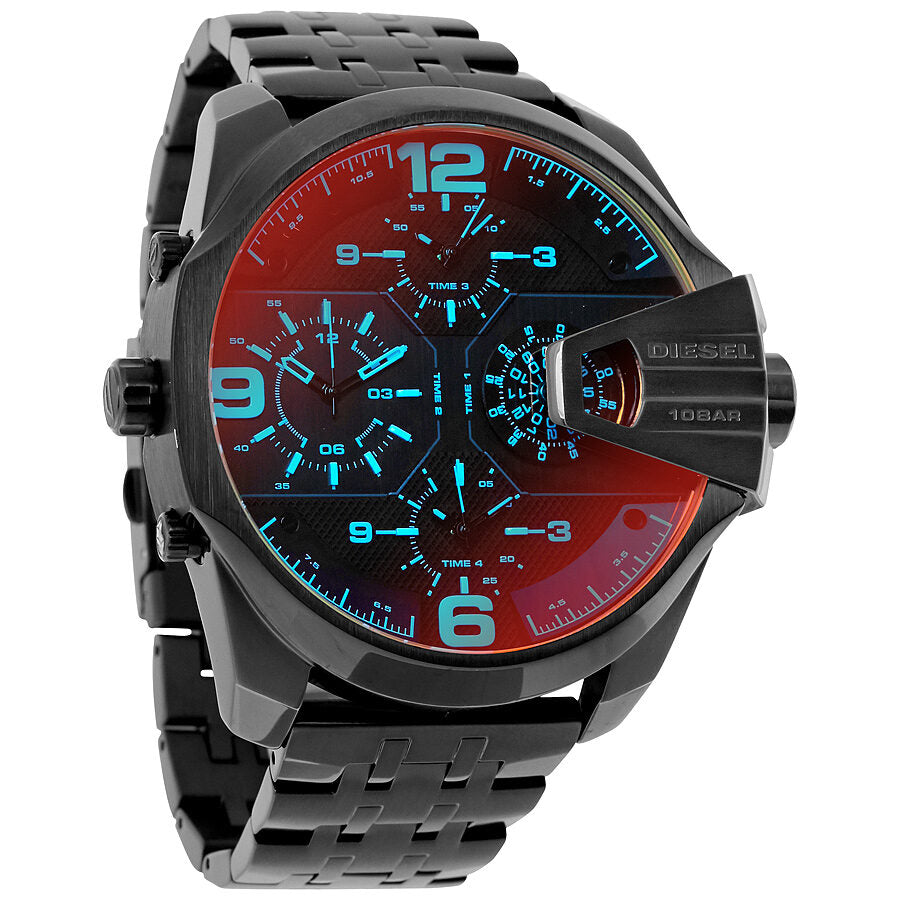 Diesel Uber Chief Black Dial Men's Dual Time Watch DZ7373
