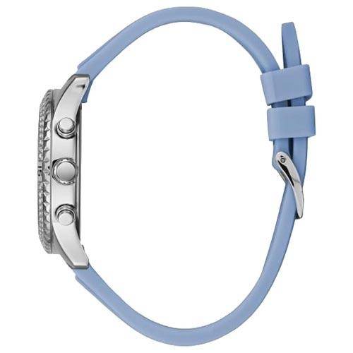 Guess Ladies Confetti Crystal Silicone Strap Women's Watch W1098L3 - Watches of New Zealand #2