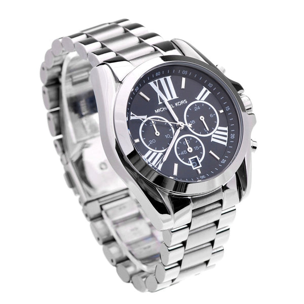 Michael Kors Bradshaw Chronograph Black Dial Silver Unisex Watch MK5705 - Watches of New Zealand #2