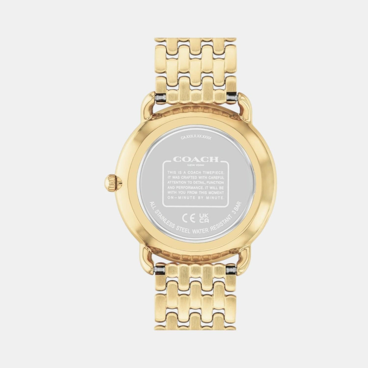 Coach Elliot Quartz Gold Dial Analog Stainless Steel Women's Watch - 14504374