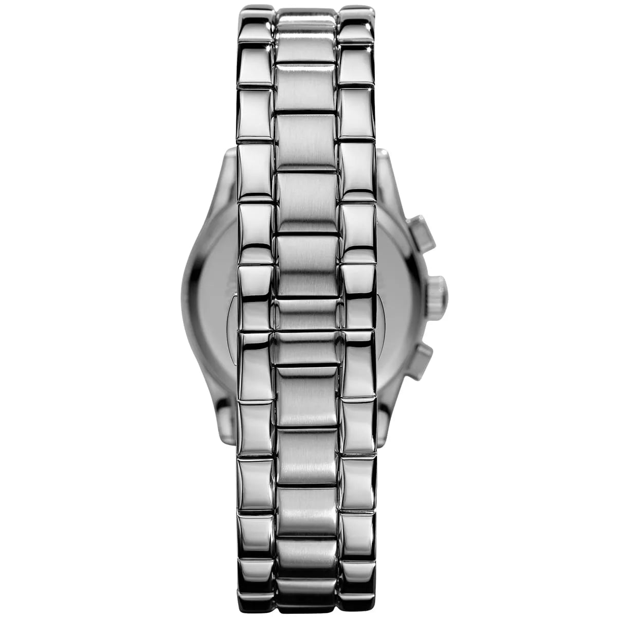 Silver stainless steel three-link bracelet of Emporio Armani Velente AR0674 watch