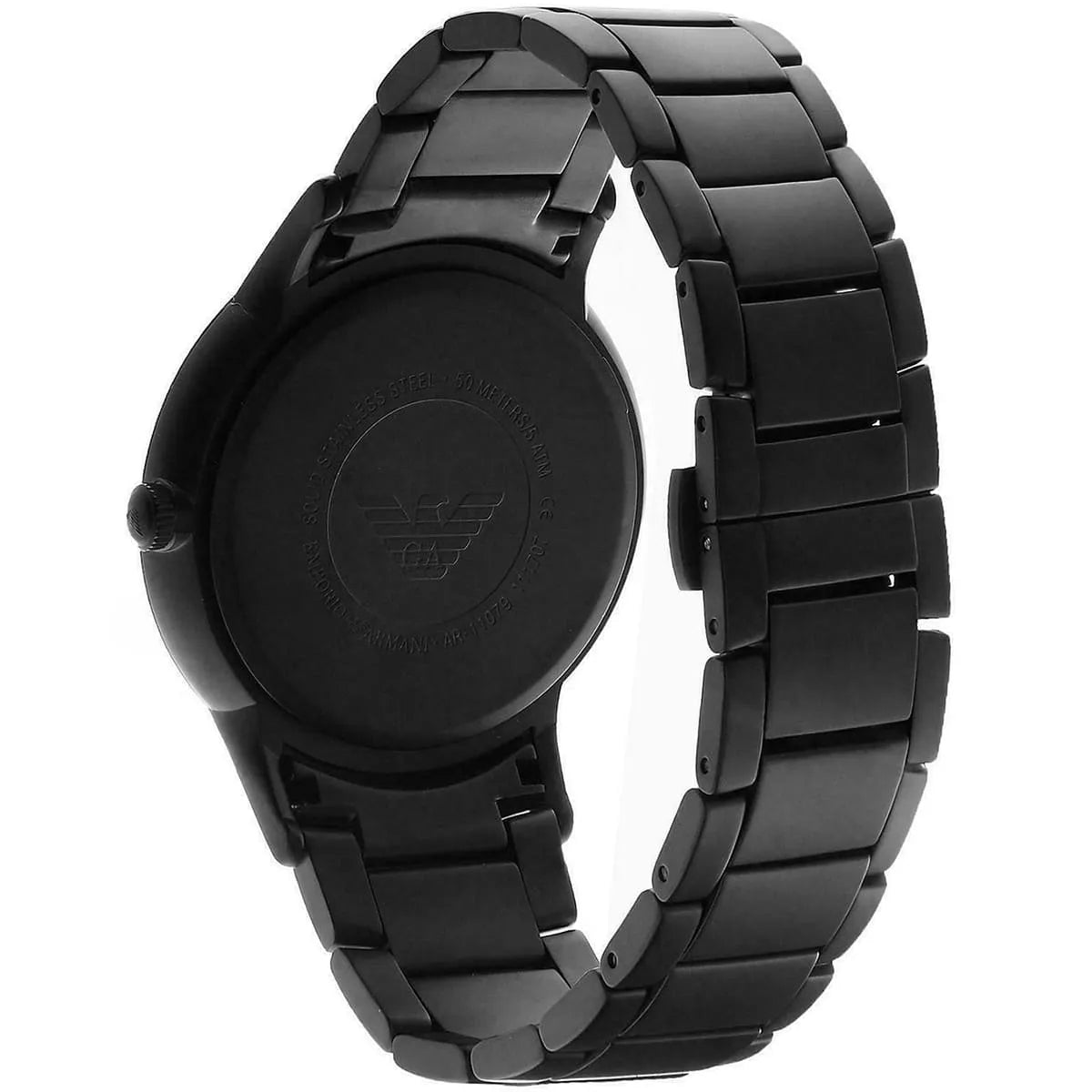 AR11079 black PVD stainless steel bracelet with link design