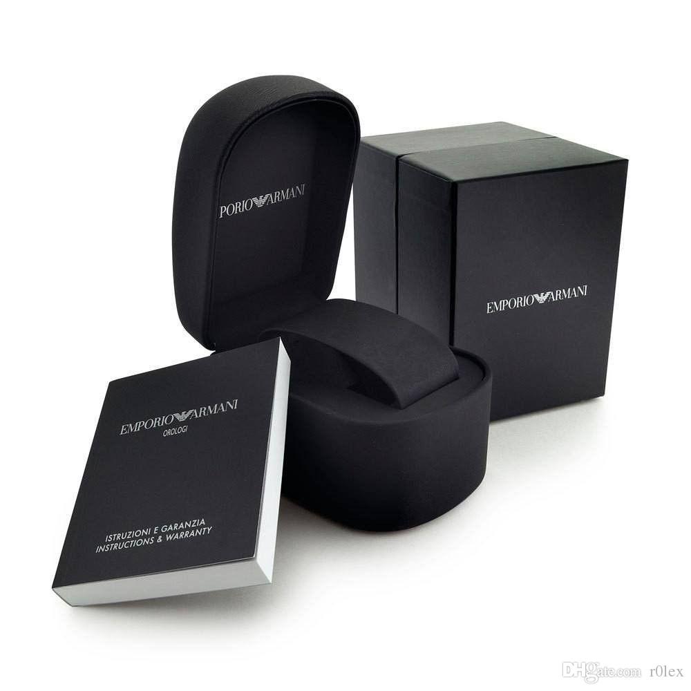 Emporio Armani AR11128 watch box and accessories packaging