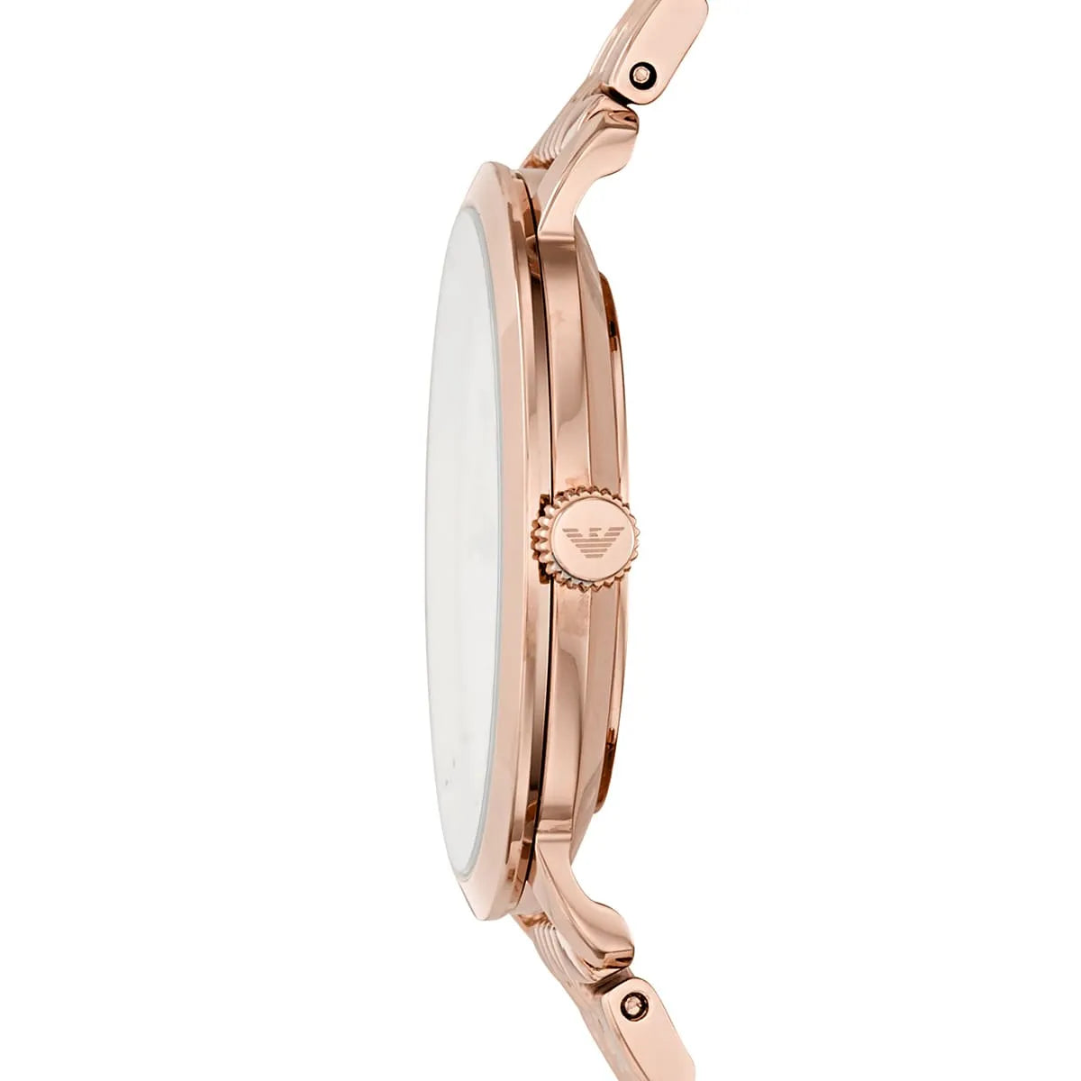 Emporio Armani Modern Rose Gold Slim White Mother of Pearl Dial Watch AR11158