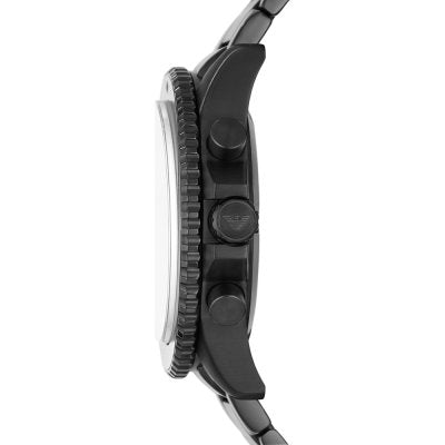 Side profile of Emporio Armani AR11363 chronograph watch