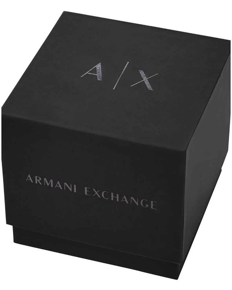 Armani Exchange branded black product box for Emporio Armani watch