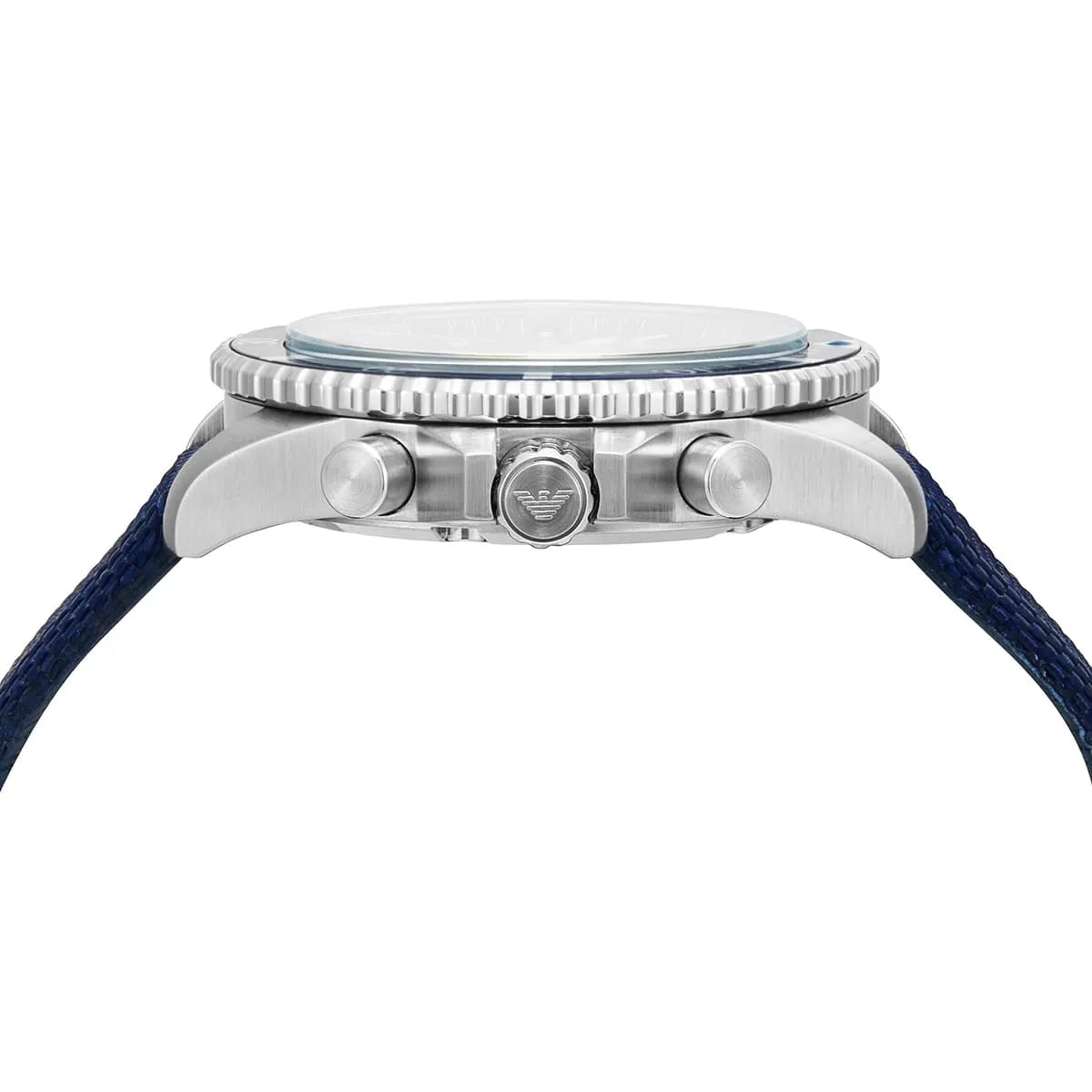Emporio Armani World Explorer Chronograph Blue Dial Blue Strap Watch AR11588