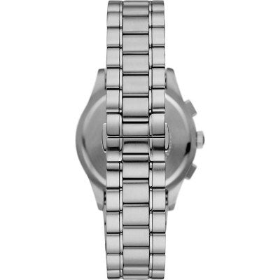 Emporio Armani AR11602 watch caseback view showing steel bracelet detail