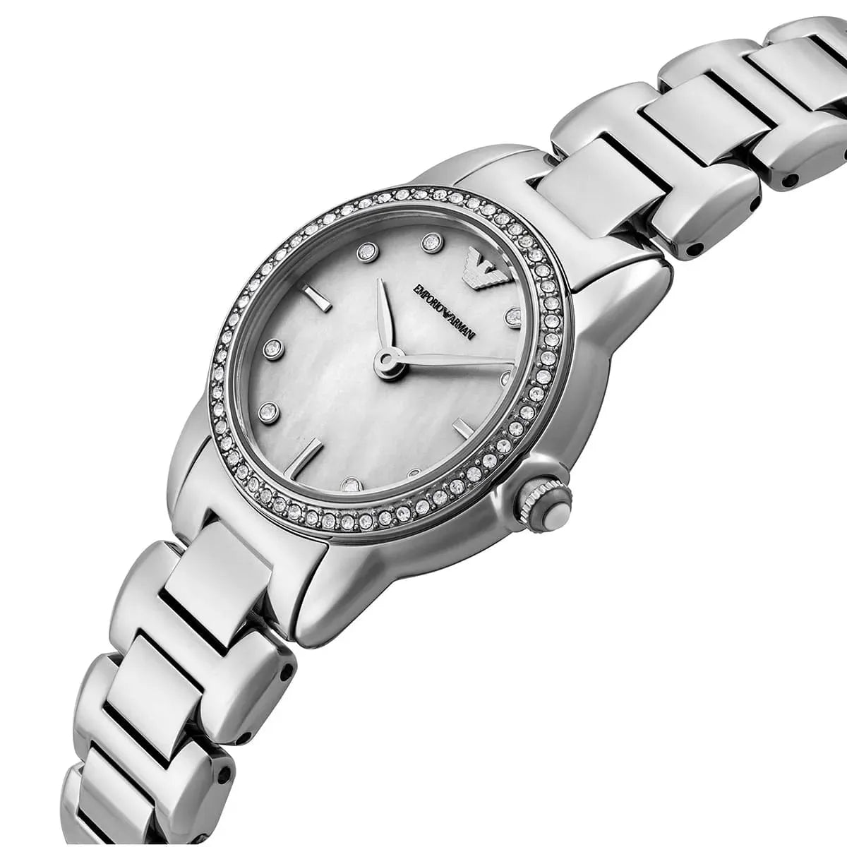 Emporio Armani White Dial 26 mm Quartz Women's Watch - AR11669