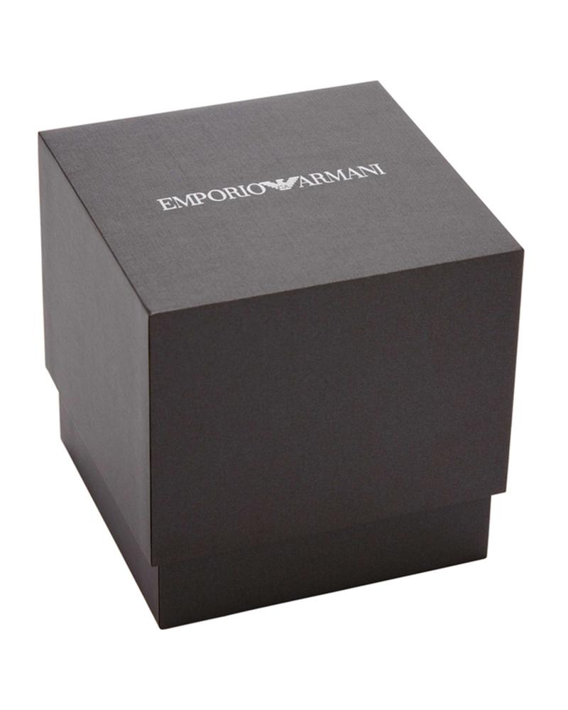 Emporio Armani branded gray packaging box for AR11775 watch