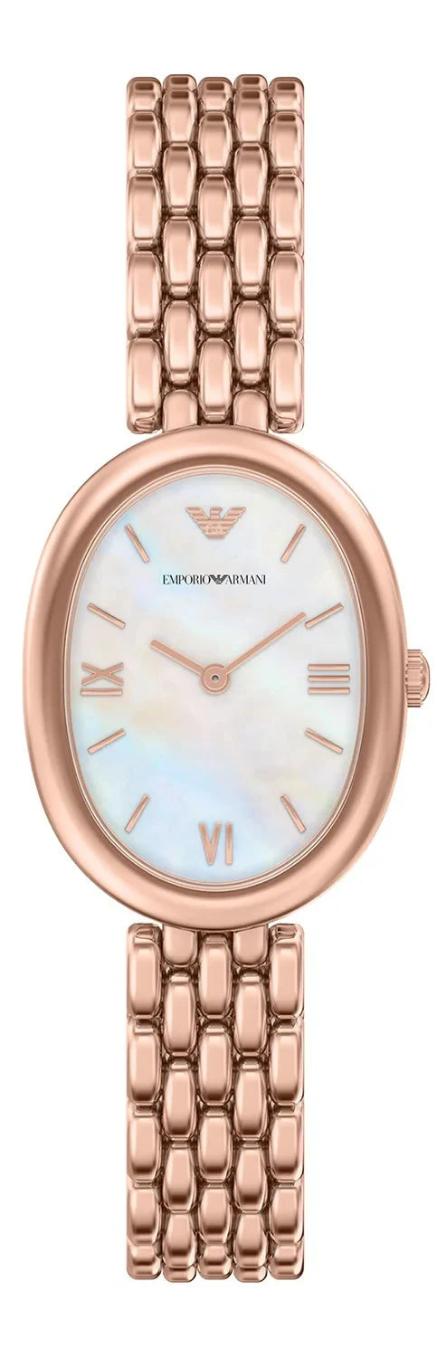 Emporio Armani Sinfonia Two-Hand Rose Gold-Tone Stainless Steel Women's Watch - AR11775