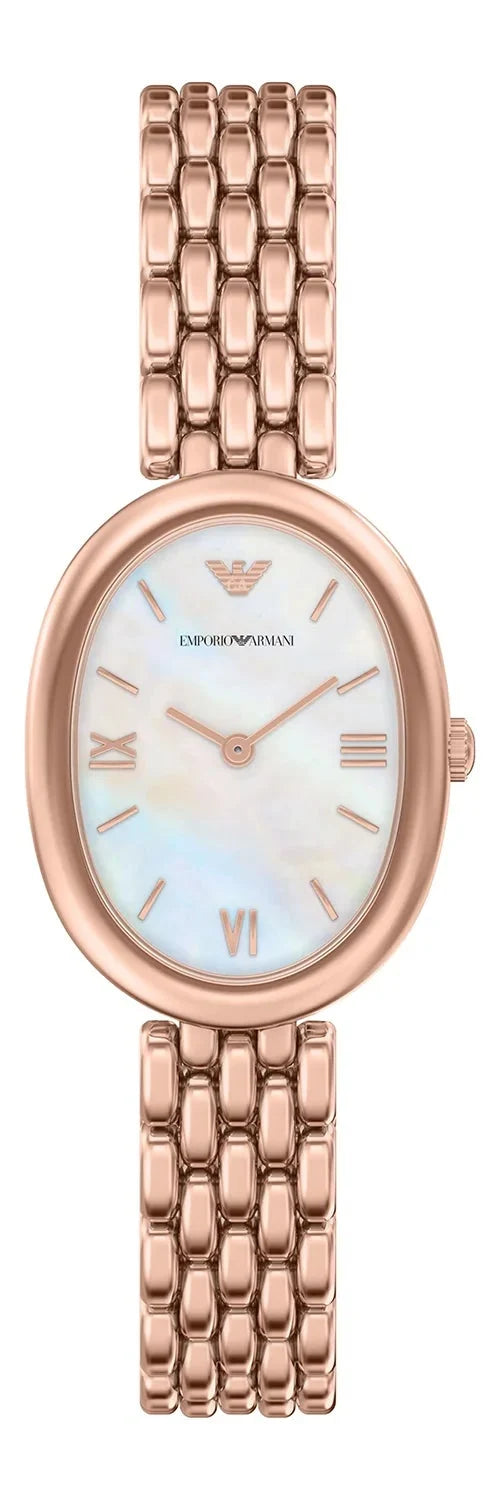 Emporio Armani Sinfonia Two-Hand Rose Gold-Tone Stainless Steel Women's Watch - AR11775