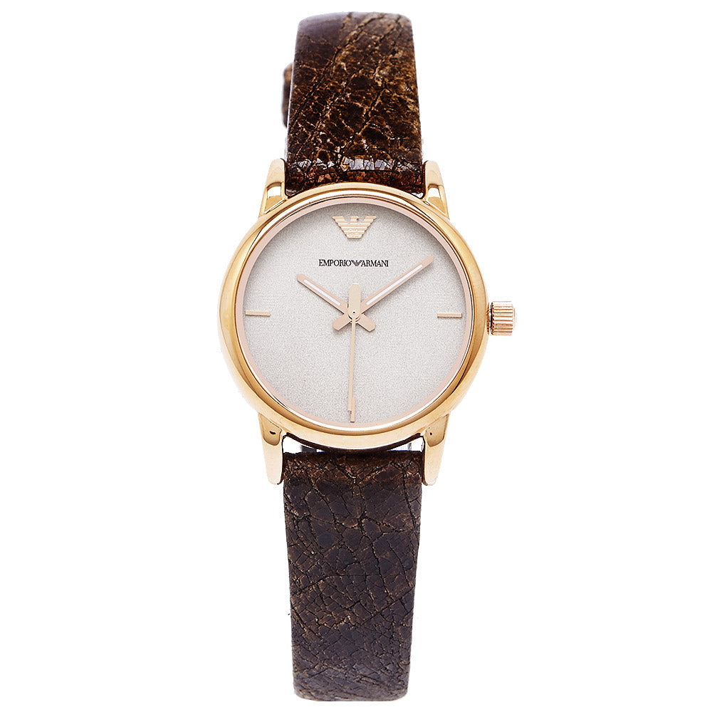 Emporio Armani Black Leather Quartz Men's Watch - AR1813