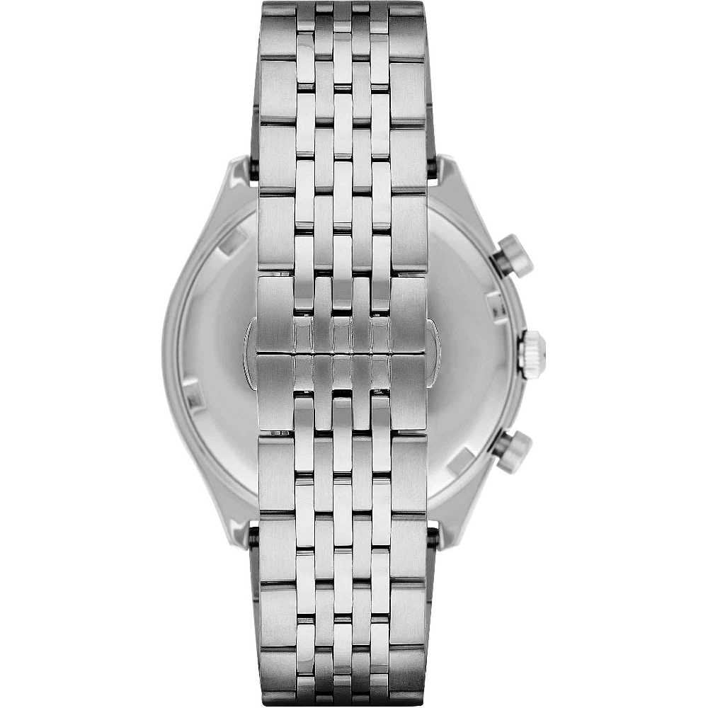 Emporio Armani AR1974 watch caseback showing stainless steel bracelet attachment and case construction